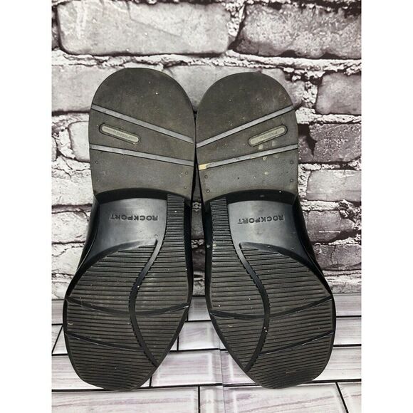 Rockport Adiprene Black Leather Oxfords Lace Up Casual Shoes Men’s Sz 11 US/45EU - Picture 6 of 16